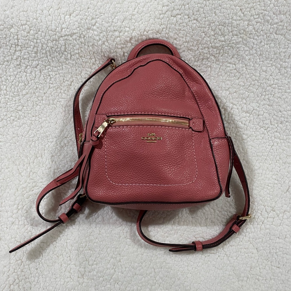 Coach Pink Leather Mini Backpack